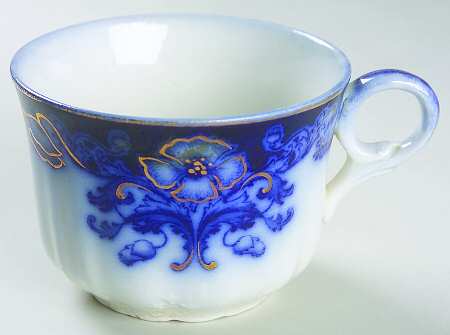 Oregon (Flow Blue) Flat Cup