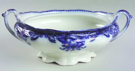 Oregon (Flow Blue) Round Vegetable No Lid