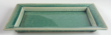 Basique Jade 14" Rectangular Serving Platter