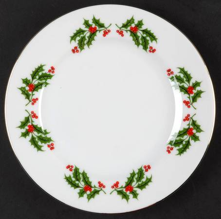 Holly Bread & Butter Plate