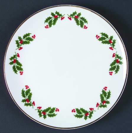 Holly Salad Plate