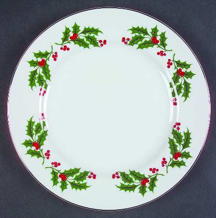 Holly Salad Plate