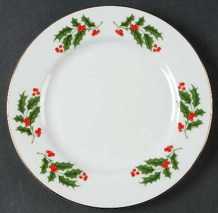 Holly Salad Plate