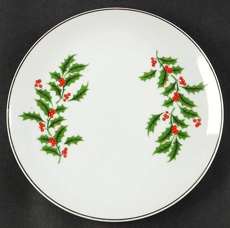 Holly Salad Plate