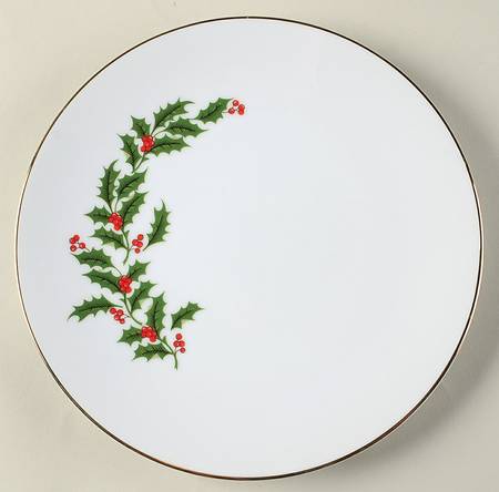 Holly Salad Plate
