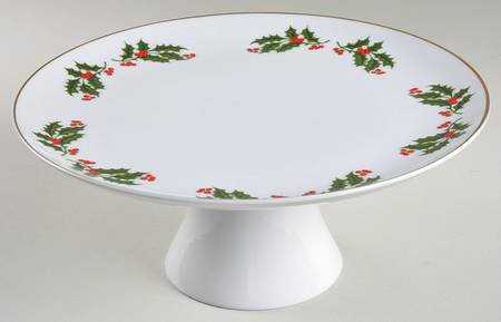 Holly 10" Diameter Pedestal Cake Stand by Japan
