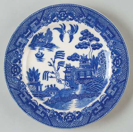 Blue Willow Salad Plate