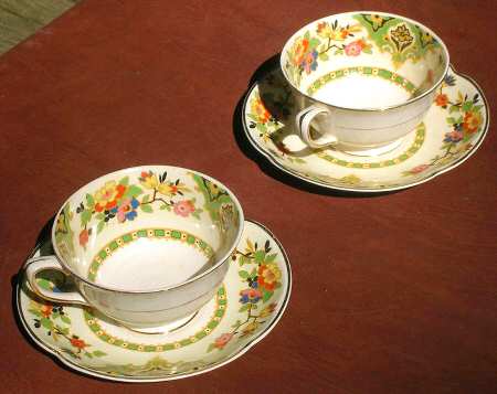 Plymouth Footed Cup & Saucer Set