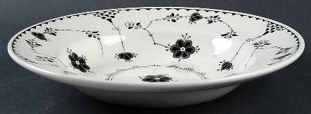 Denmark Black Rim Soup Bowl