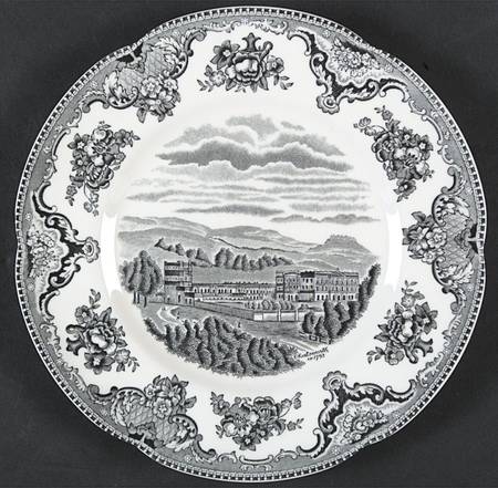 Old Britain Castles Black Salad Plate