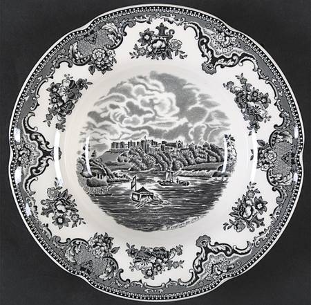 Old Britain Castles Black Rim Soup Bowl