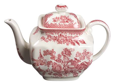 Asiatic Pheasant Pink Teapot & Lid