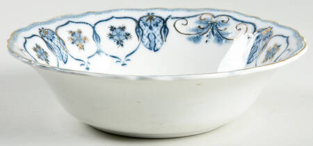 Eclipse (Blue Green Transfer) 7" Round Vegetable Bowl