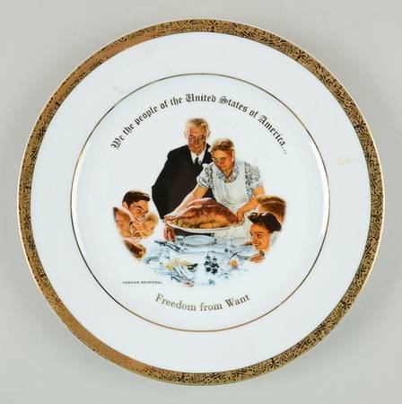 Saturday Evening Post Dinner Plate