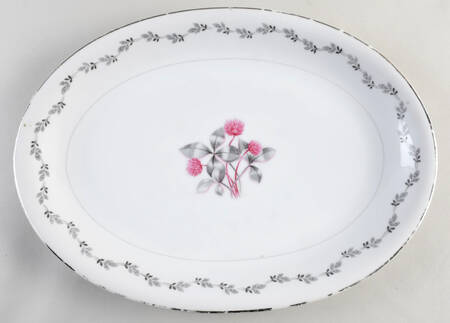 Silver Clover 16" Oval Serving Platter