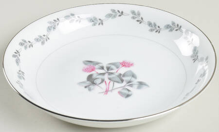 Silver Clover Coupe Soup Bowl