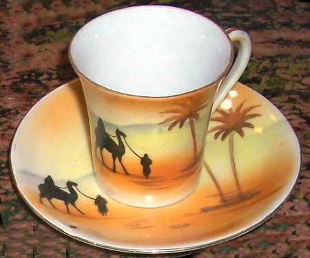 JAP313 Chocolate Cup & Saucer Set