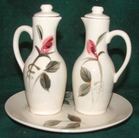 Summer Time Vinegar and Oil Tray Set