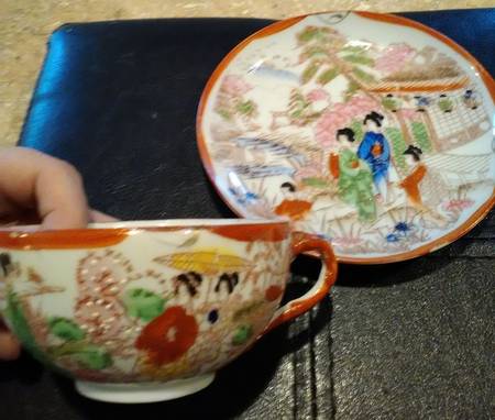N4613 Flat Cup & Saucer Set