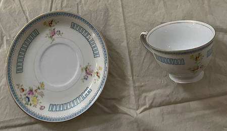 JAP357 Footed Cup & Saucer Set