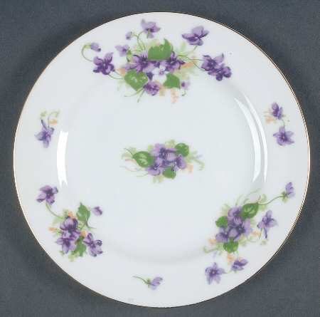 Sweet Violet Bread & Butter Plate