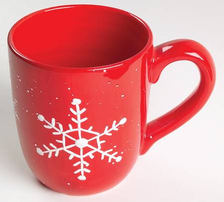 Snowflake (White Snowflakes) Mug