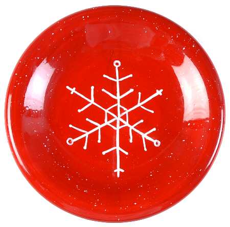 Snowflake (White Snowflakes) Salad/Dessert Plate