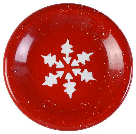 Snowflake (White Snowflakes) Salad/Dessert Plate