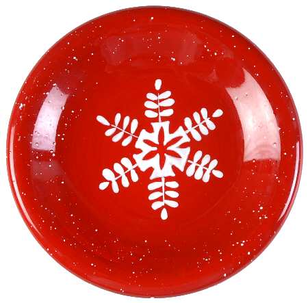 Snowflake (White Snowflakes) Salad/Dessert Plate