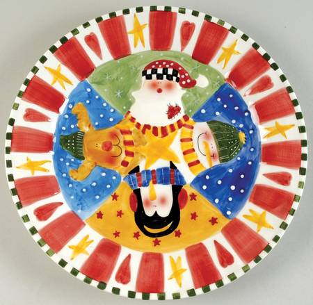 Santa's Helpers Cake Plate
