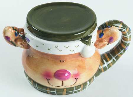 Santa's Helpers Figural Mug & Lid