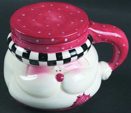 Santa's Helpers Figural Mug & Lid