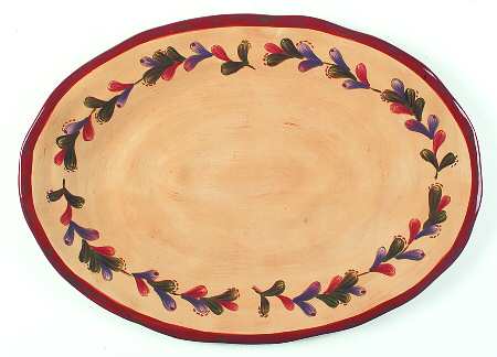 Tuscan Dreams (No Olives) 20" Oval Serving Platter
