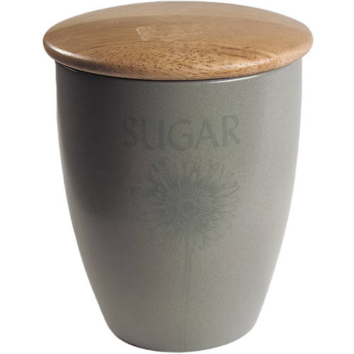 Aurora Sugar Canister & Wood Lid