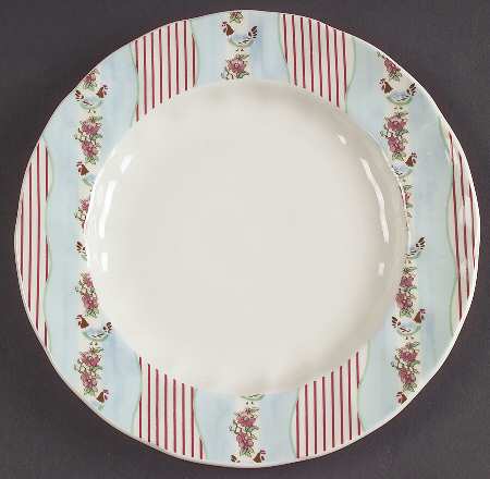Farmhouse Chic (Silky Stripe) Salad Plate