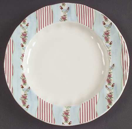Farmhouse Chic (Silky Stripe) Salad Plate