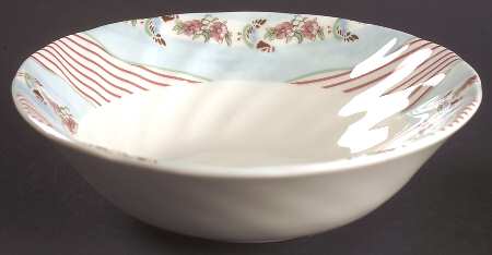 Farmhouse Chic (Silky Stripe) Coupe Cereal Bowl