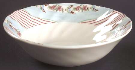 Farmhouse Chic (Silky Stripe) Coupe Cereal Bowl