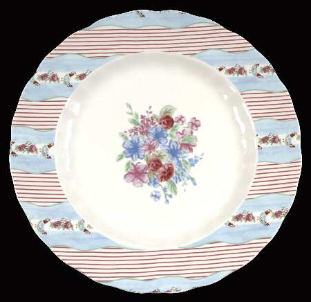 Farmhouse Chic (Silky Stripe) Dinner Plate