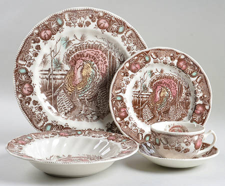 His Majesty (England 1883 Backstamp) 5 Piece Place Setting