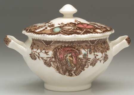 His Majesty (England 1883 Backstamp) Sugar Bowl & Lid