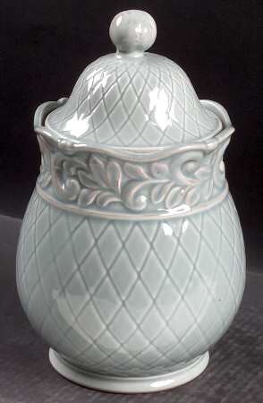 Isabella Blue Large Canister & Lid
