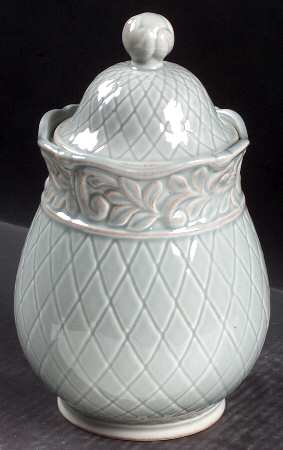Isabella Blue Medium Canister & Lid