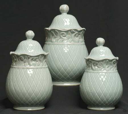 Isabella Blue (3 Piece) Canister Set (Box Set)