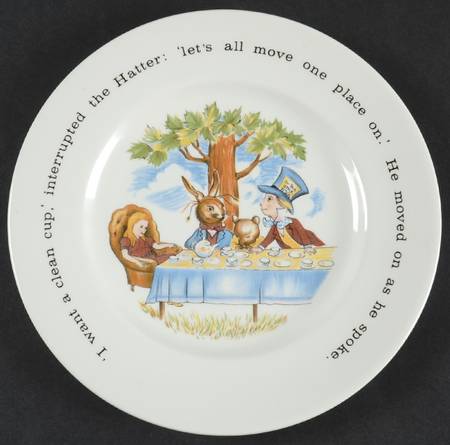 Alice In Wonderland Child's Plate