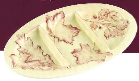 Leaf Dance 3-Part Oval Divided Server