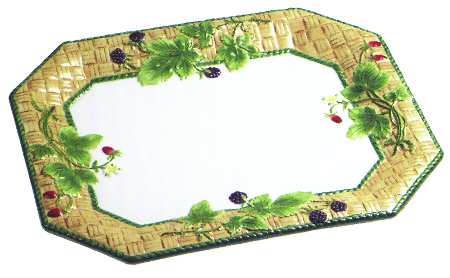 Wild Berries (Multicolor) 14" Rectangular Serving Platter
