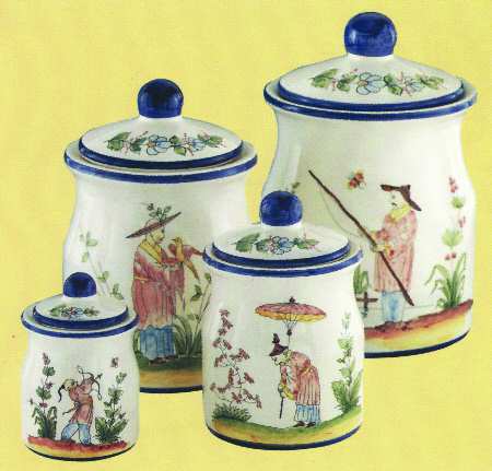 Chinoiserie (Multicolor) Large Canister & Lid