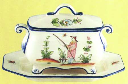 Chinoiserie (Multicolor) Tureen & Lid w/Underplate