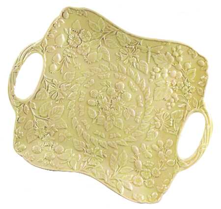English Meadow (Cream) 14" Square Platter